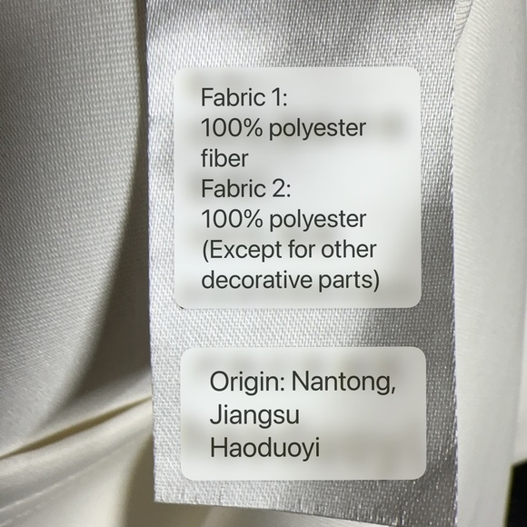 White dress with lace sleeves- Haoduoyi - Picture 3 of 6